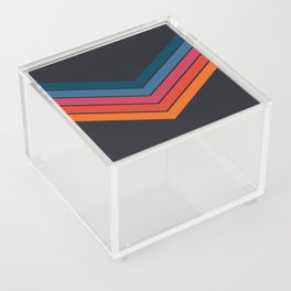 Durumba - V Shaped 70s Summer Style Retro Stripes Acrylic Box