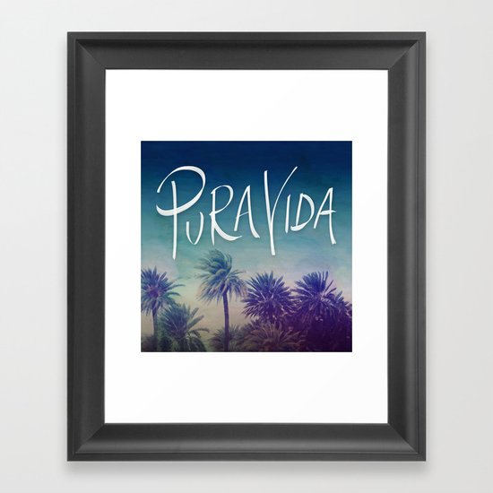 Pura Vida Framed Art Print