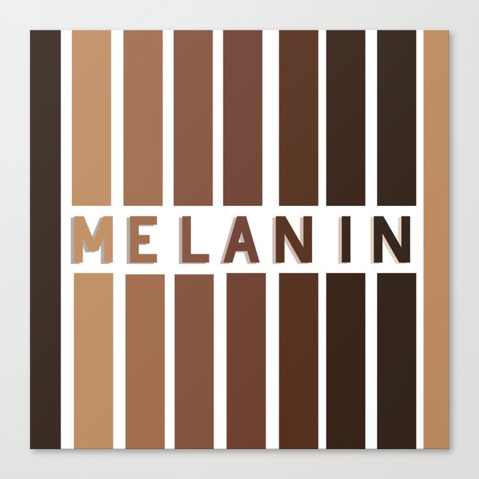 Melanin - Beautiful Skin Tones Canvas Print