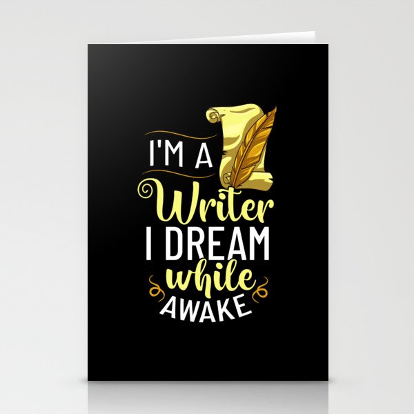 Book Author Writer Beginner Quotes Stationery Cards