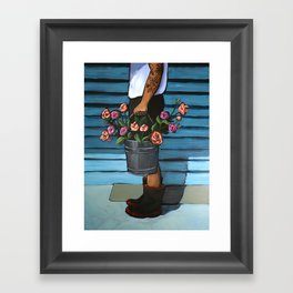 The Flower Seller Framed Art Print