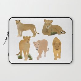 Fierce Lioness Pattern Laptop Sleeve