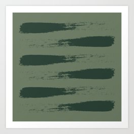 Brushstroke Green Art Print
