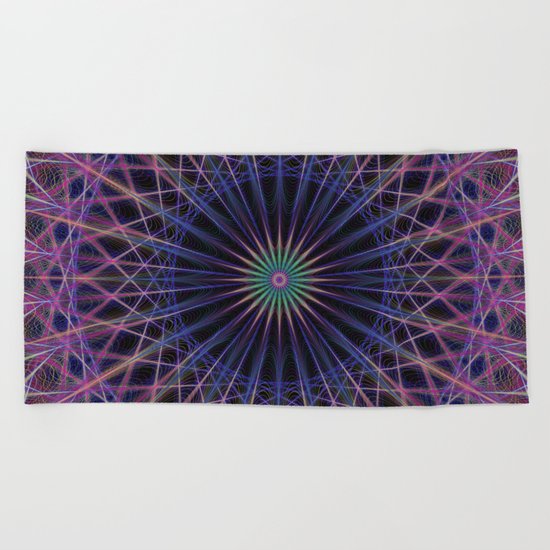 Space structure Beach Towel