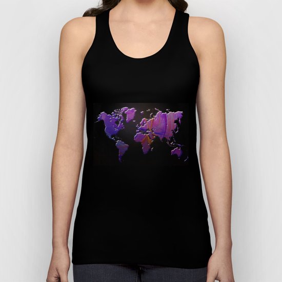 World Map Unisex Tank Top