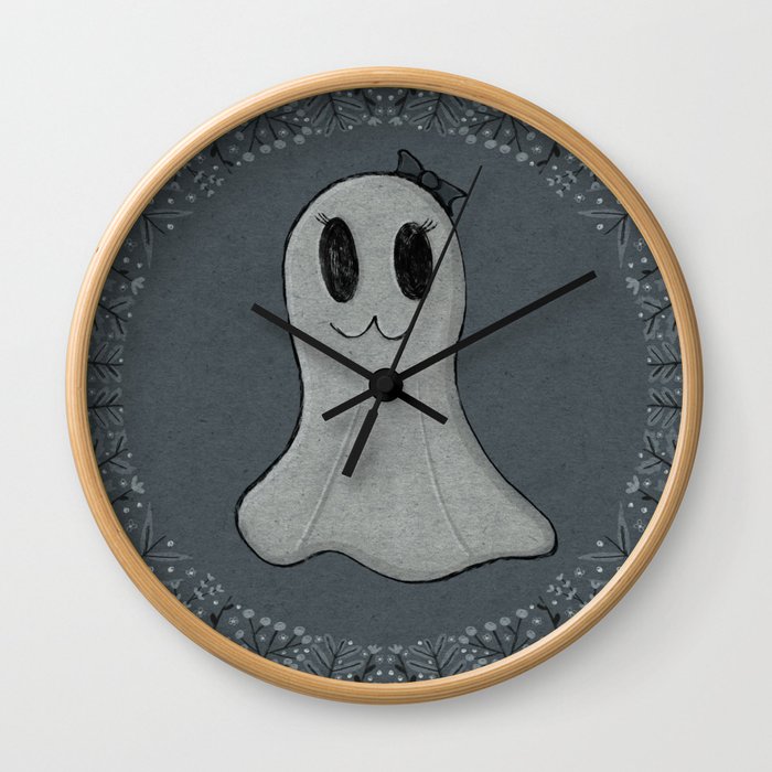 Spooky Ghost Girl Wall Clock