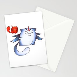 Starscream and Knockout dumpling cats Stationery Cards