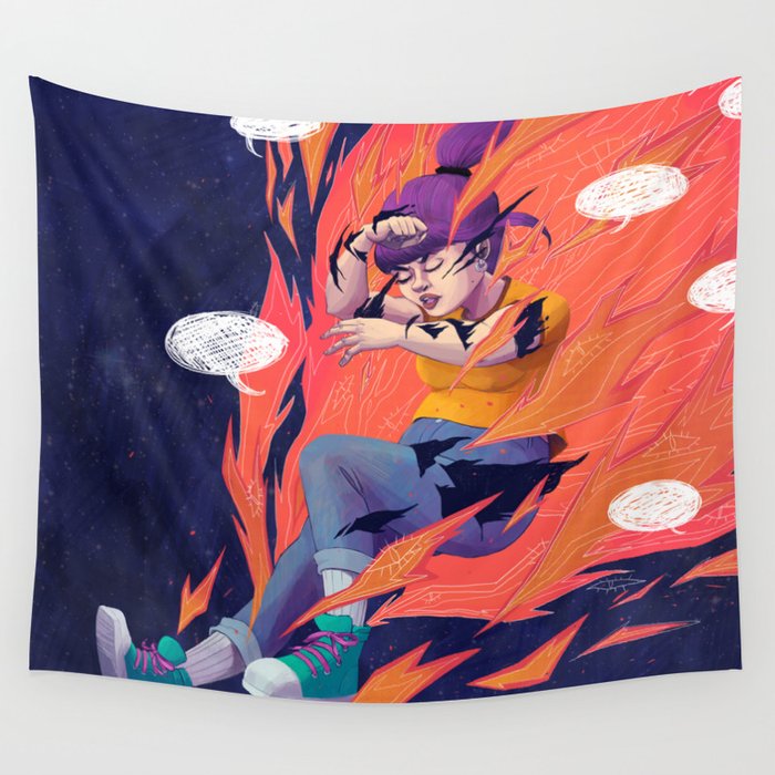 Burnout Wall Tapestry
