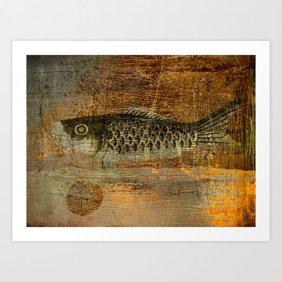 鯉 幟 (The Koinobori) Art Print