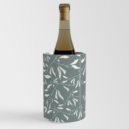 Branches and leaves in sage color Wine Chiller