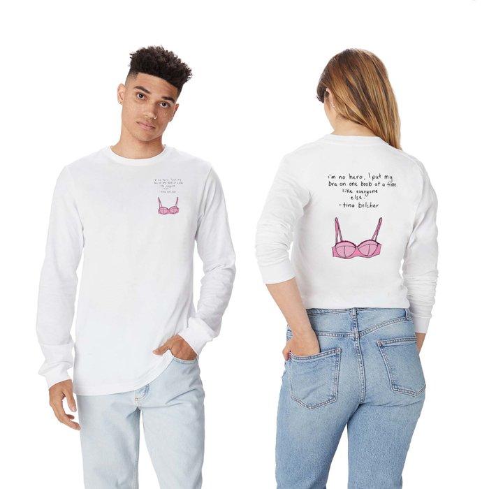 One Boob at a Time Long Sleeve T Shirt by The Found and The Lost