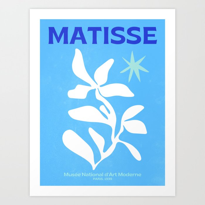 Santorini: Matisse Travel Colour Series 02 Art Print