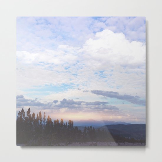 Landscape & Clouds Metal Print