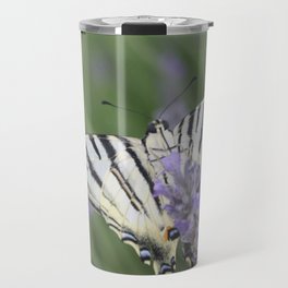 Common Yellow Swallowtail Feeding On  Lavender Photograph Travel Mug