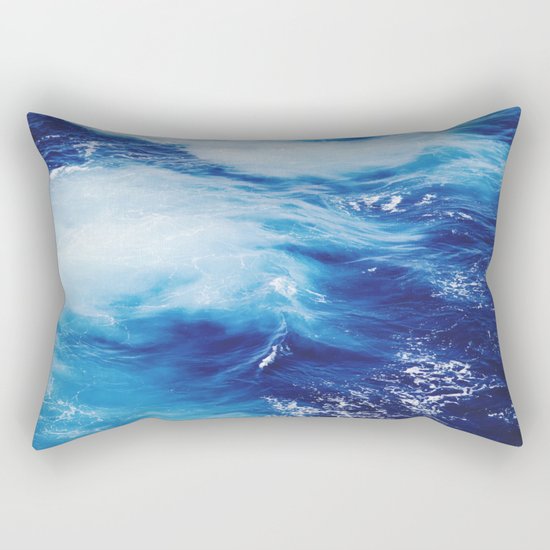 Deep Blue Ocean Rectangular Pillow