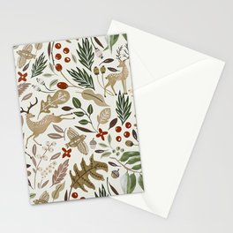 Christmas in the wild nature Stationery Card