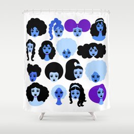 Shades of Blue Shower Curtain
