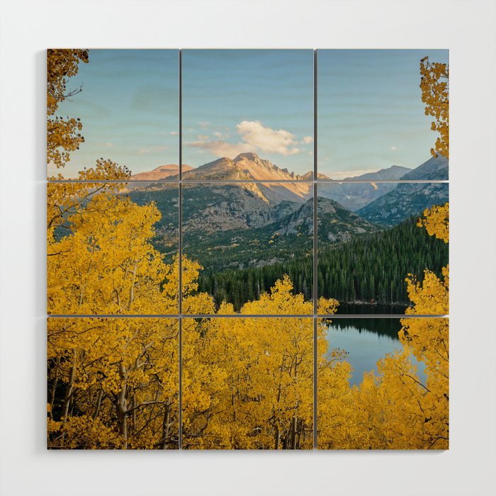 Colorado Bear Lake Autumn Rocky Mountain National Park Fall Landscape Wood Wall Art