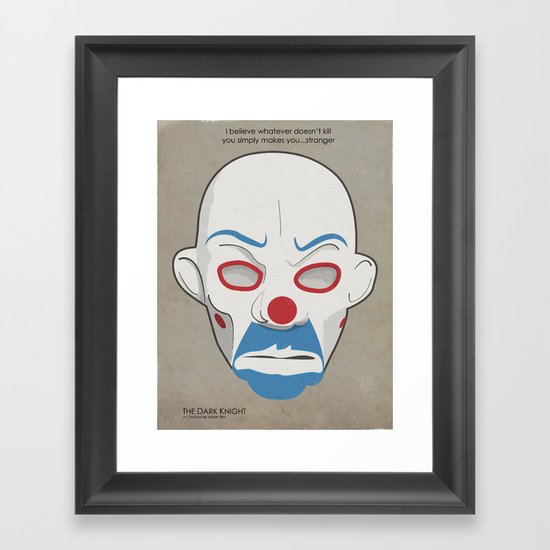 Dark Knight Movie Poster. Framed Art Print