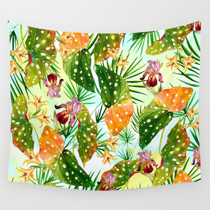 Tropical exotic pattern Wall Tapestry