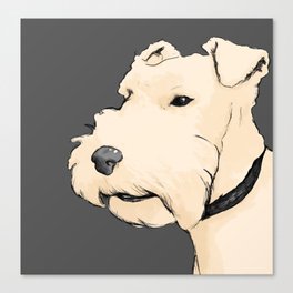 Terrier portrait Canvas Print