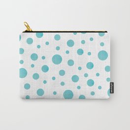 Dots pattern blue Carry-All Pouch