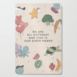Affirmation Characters - Superpower Cutting Board