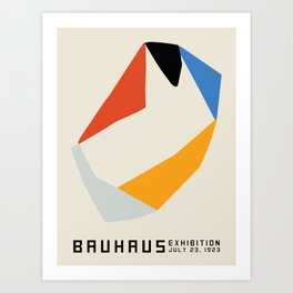 Vintage poster-Bauhaus Exhibition July 23, 1923. Art Print