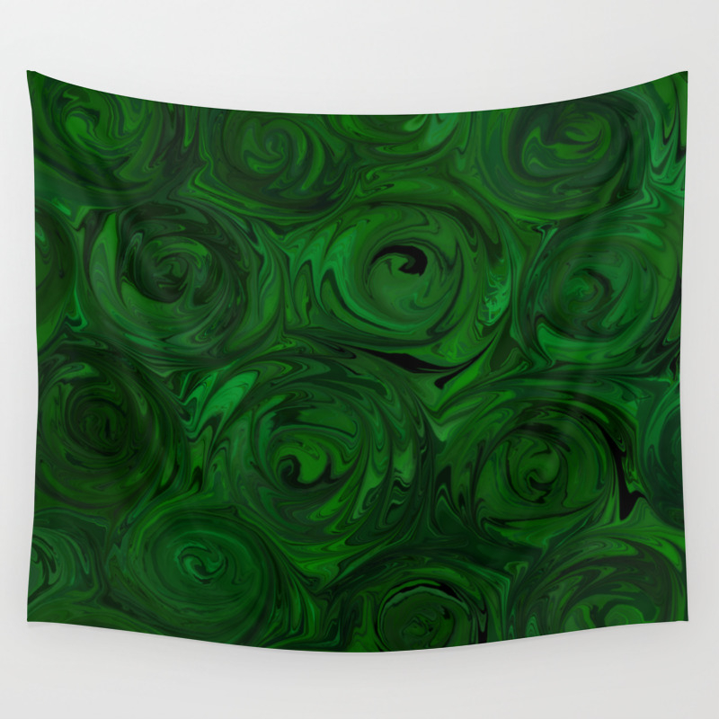 emerald green tapestry