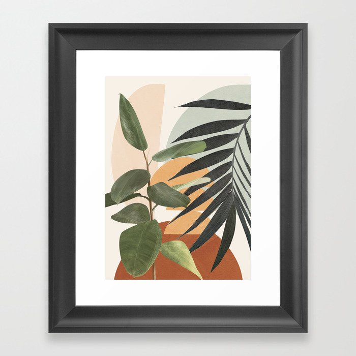 Sunset Flora 03 Framed Art Print
