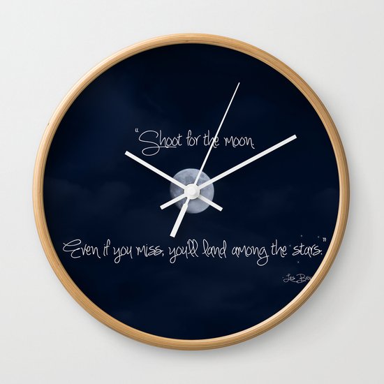 Shoot for the Moon Wall Clock
