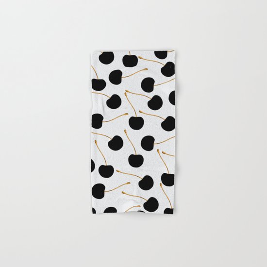 Black Cherries Hand & Bath Towel