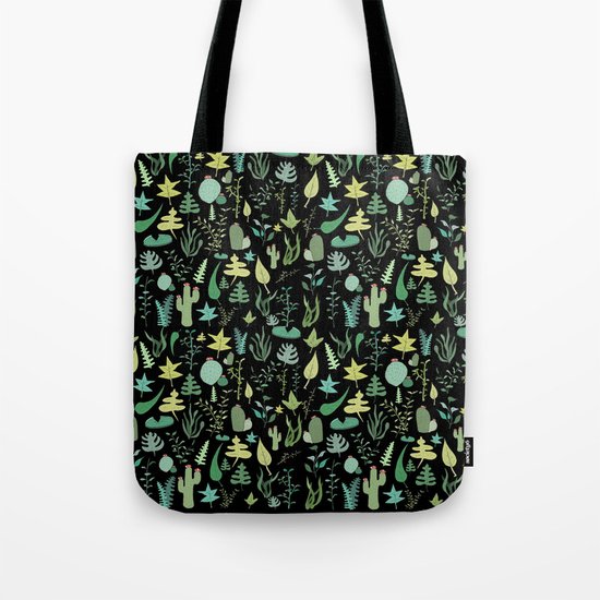 black green garden Tote Bag