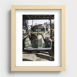 Vintage pickup truck Recessed Framed Print