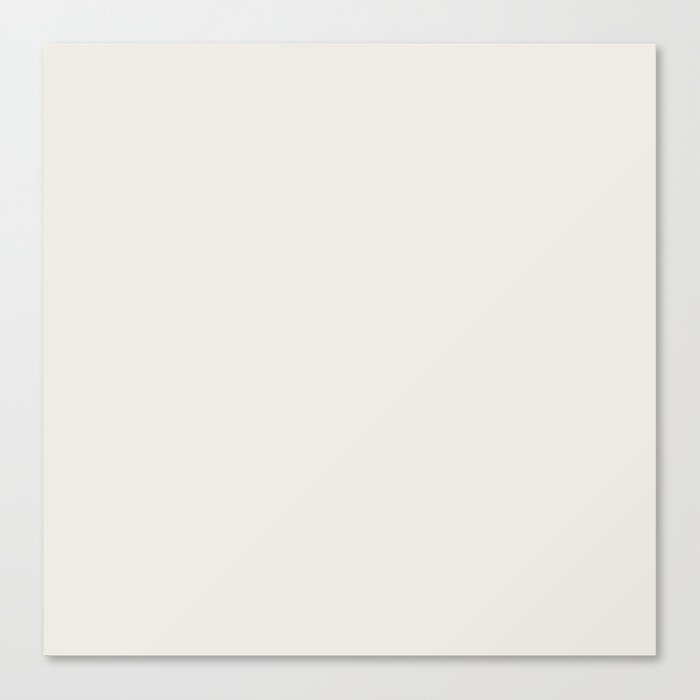 Snowbound  off-white pale neutral solid color modern abstract pattern  Canvas Print