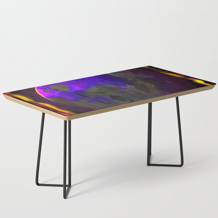 Purple Planet in Frame Coffee Table
