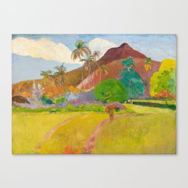 Tahitian Landscape by Paul Gauguin Canvas Print