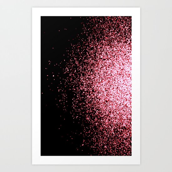 infinity in red Art Print
