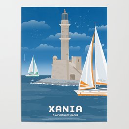 Chania, The Egyptian Lighthouse (GR) Poster