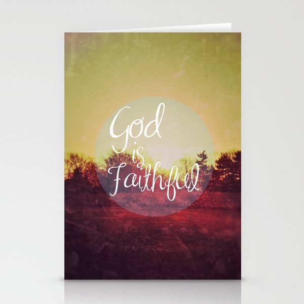 God is Faithful Stationery Cards