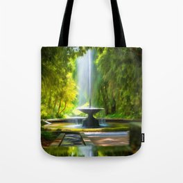 Fountain in the Trees Tote Bag