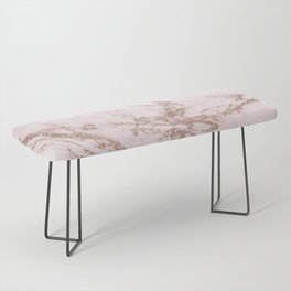 Soft Pink and Glitter Marble Collection Bench
