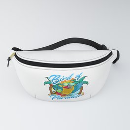 Bird Of Paradise Parrot Relaxing Beach Vacation Fanny Pack