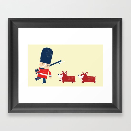 Her Majesty's guards Framed Art Print