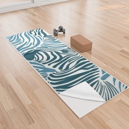 zebra pattern / love animal Yoga Towel