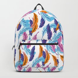 Feathers Backpack | Feathers, Featherstexture, Flight, Feathertexture, Texture, Birdfeather, Feather, Retro, Graphicdesign, Cartoonpattern 