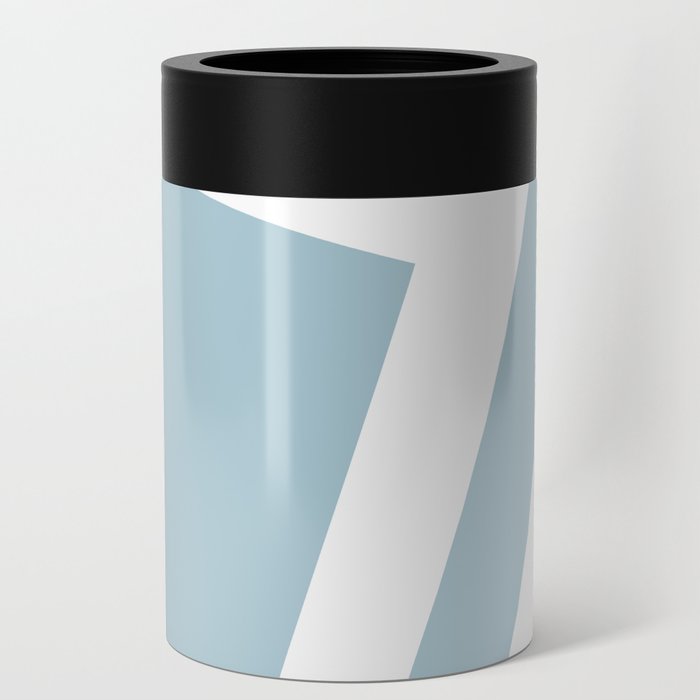 Baby blue squares background Can Cooler