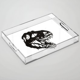 Melting T-Rex skull Acrylic Tray