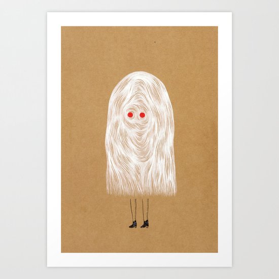 Glam Ghost Art Print
