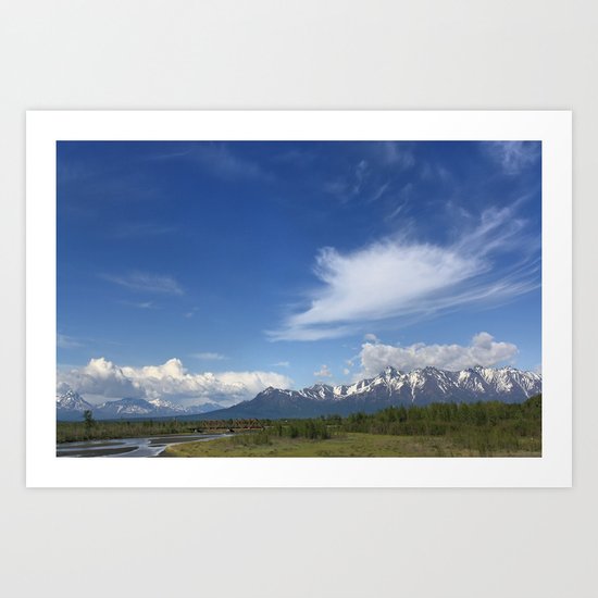 Knik River Art Print